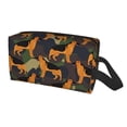 thumbnail image 2 of Goofa German Shepherd Dog Printed Toiletry Bag with Handle,Large Capacity Travel Makeup Cosmetic Bag for Women, Carry on Airport Airline Compliant Bag, 2 of 9