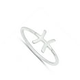 thumbnail image 4 of High Polish Pisces Zodiac Ring .925 Sterling Silver Band Jewelry Female Male Unisex Size 4, 4 of 4