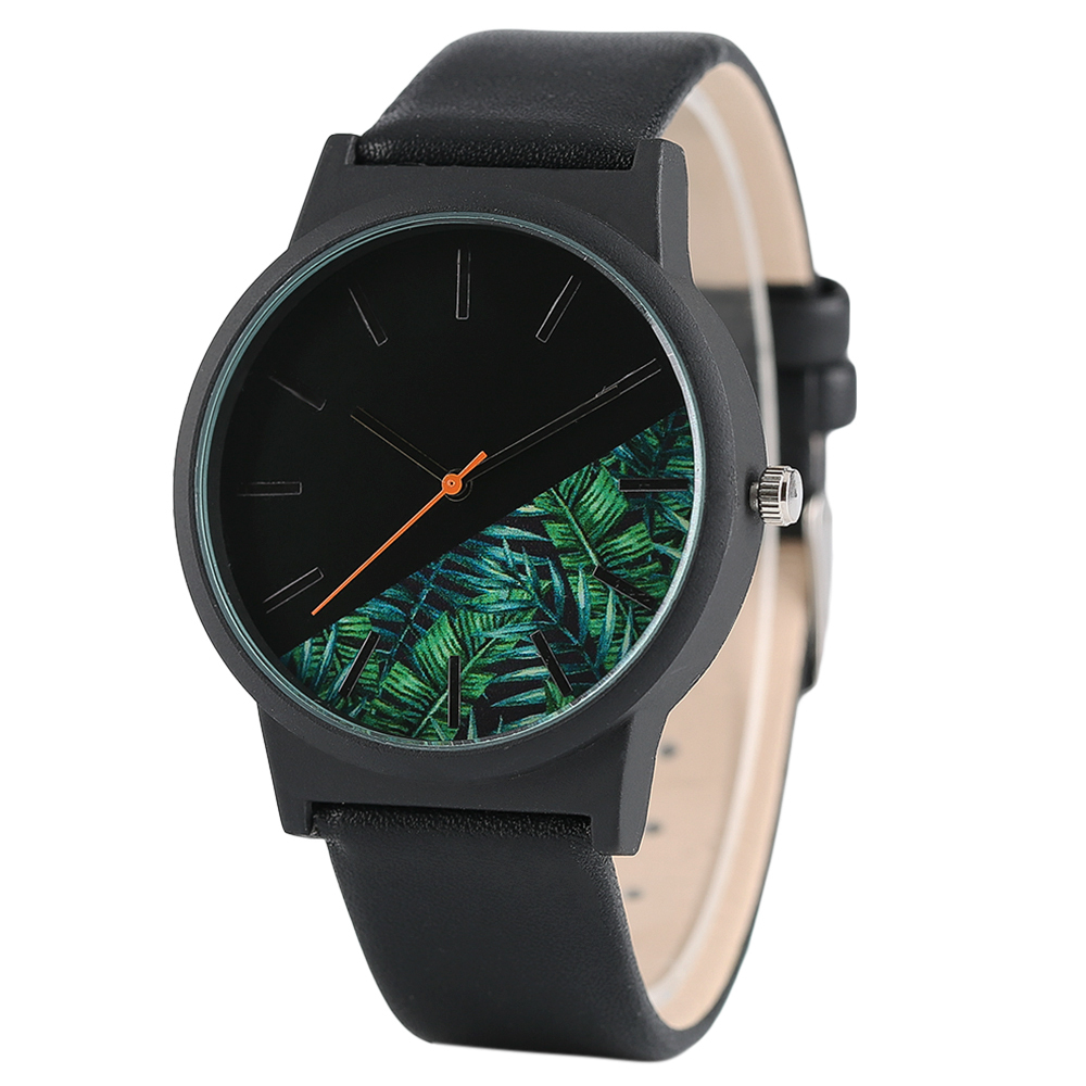 YISUYA Unique Tropical Jungle Design Quartz Watches for Men, Fashion