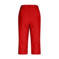 thumbnail image 3 of gbyLJF Women's Stretch Capri Pants with Pockets Casual Straight Fit Cropped Pant Travel Athletic Work Pant, 3 of 8