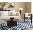 thumbnail image 3 of SAFAVIEH Martha Stewart Chelsea Checkered Area Rug, Blue/Ivory, 8' x 10', 3 of 8