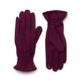 thumbnail image 3 of Time and Tru Women's Quilted Cuff Winter Gloves, OSFM, Wine, 3 of 3