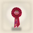 thumbnail image 2 of 6 Pack Beistle Red It's My Birthday Rosette, 2 of 6