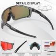 thumbnail image 4 of Gafas de Ciclismo KAPVOE Polarizadas UV400 para Hombres y Mujeres Rojas, 4 of 6