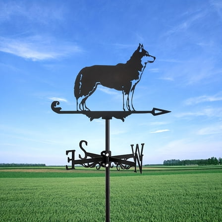 Add a Rustic Touch to Your Garden with this Metal Wolf Weathervane!