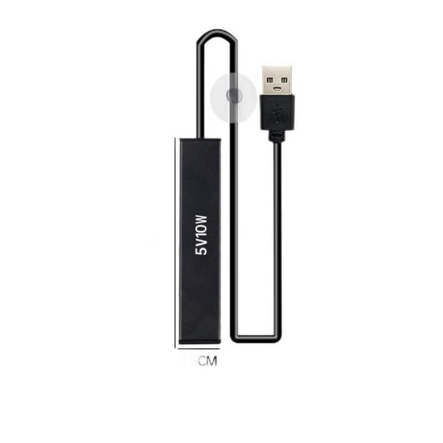 Chauffage d'Aquarium 5w/10w - Thermostat Réglable, Verre Antidéflagrant, pour Aquariums d'Eau Douce, Alimenté par USB Compact