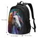 thumbnail image 5 of Balery Colorful Haired White Horse Mochila con carga USB para hombre y mujer - Mochila impermeable y antirrobo para portátil con puerto USB para viajes, trabajo, estudios y universidad, 5 of 7