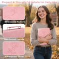 thumbnail image 6 of 24 Pcs Bible Covers Kit, Bible Carrying Case Large Church Bag w/Bible Study Supplies, Tabs, Pens, Bookmarks, Leather Book Holder Case Christian Gift for Women Lady, 6 of 7