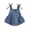 Sky Blue, variant on BemeyourBBs Newborn Baby Girl Denim Overalls Bubble Romper Western Baby Girl Cowgirl Outfit Cute Baby Girls Summer Clothes Ruffled Back Bow Sleeveless Backless Jean Bodysuit Playsuit Jumpsuit