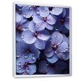 thumbnail image 2 of Designart "Surreal Enchantment In Violet Rain" Violets Floater Framed Canvas Wall Art, 2 of 5