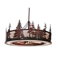 thumbnail image 2 of Meyda Tiffany 108064 Tall Pines 44" Wide 5 Blade Indoor Ceiling Fan - Rust / Wrought Iron, 2 of 7