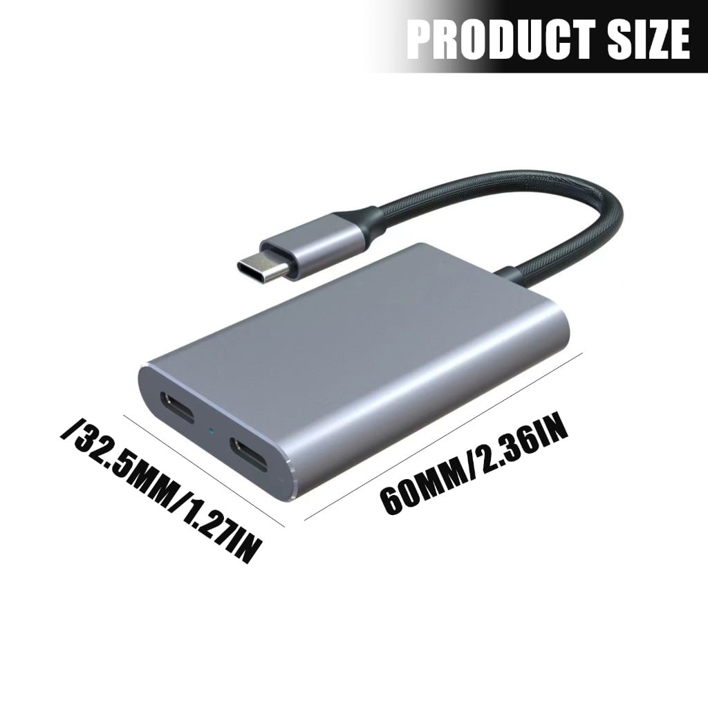 Aluminum USB C Hub Adapter Featuring 10Gbps Speed for 4K Video Experience PD100W Fast Charging AntiInterference Design