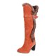 thumbnail image 1 of Zapatos de mujer zapatos de mujer, color sólido, tacón alto, informales, cálidos, de invierno, botas altas hasta la rodilla, zapatos para correr, botas vaqueras, 1 of 6