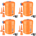 thumbnail image 2 of Bomba Aire Portátil Inflador Llenado Aire Ligero para Anillo Natación (naranja), 2 of 5
