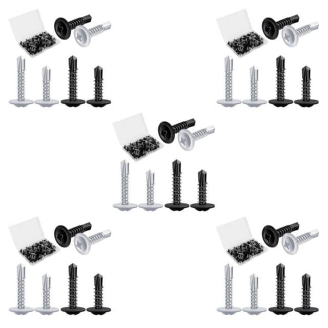 kurtrusly 120piece Wide Application Range Metal Screws Self Tapping For Versatile DIY Projects Secure 5Set