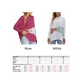 thumbnail image 2 of Suéter de mujer Mangas de murciélago O Cuello de punto Suéteres casuales sueltos Romacci Camiseta de manga corta, 2 of 7