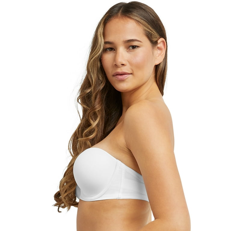 Maidenform Girls Seamless Molded Cup Hybrid Strapless Bandeau Bra, White  Hybrid, 30A : : Clothing, Shoes & Accessories