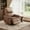 Orange, variant on Recliner Chair, 360° Swivel Rocker Glider Nursery Chair with Padded Armrest and Deep Seat, PU Leather Upholstered Reclining Sofa Chair for Living Room, Bedroom and Nursery