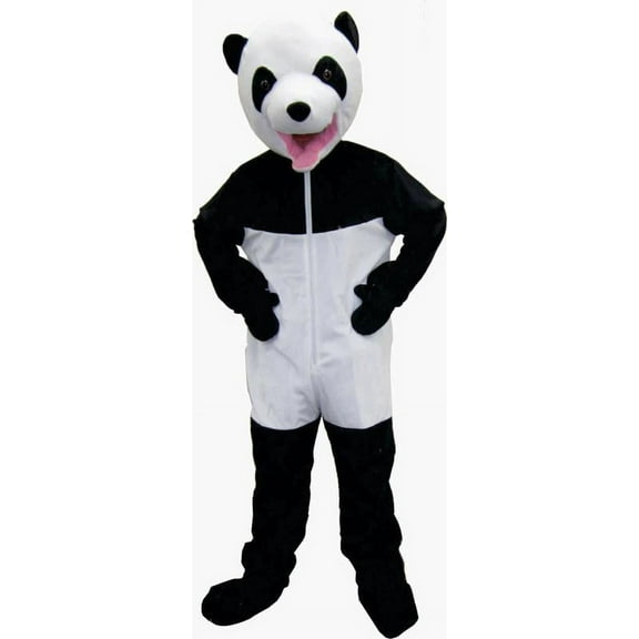 Dress Up America Panda Costume - Giant Panda Jumpsuit - Panda Bear Mascot for Kids and Adults Black/White