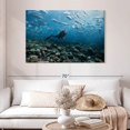 thumbnail image 2 of Elephant Stock Scuba Diver Wall Art - Horizontal Canvas Wall Art - Living Room Wall Decor - Hobbies And Lifestyle Canvas - Teal And Blue Decor - 48" x 32", 2 of 8