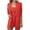 00 # Red, variant on REORIAFEE Blazer Sets Women Outfits 90s Themed Party Outfits Women Long Sleeve Cardigan Coat Pocket Vest Shorts Suit Hot Pink XXL