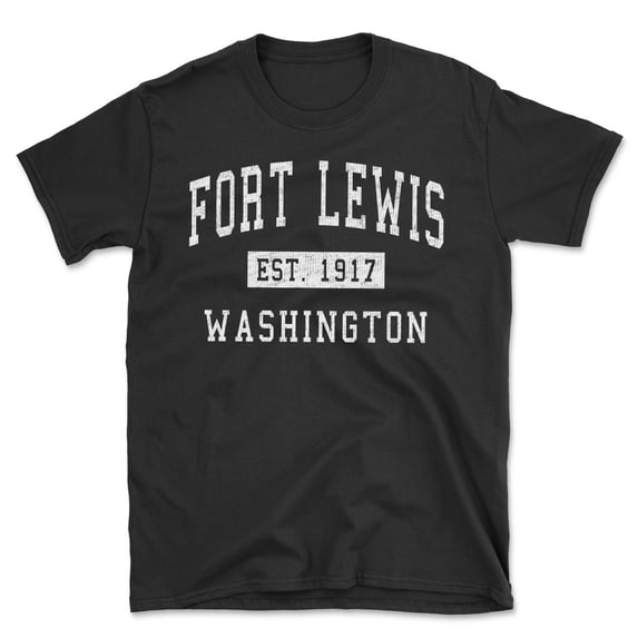 Fort Lewis Washington Classic Established Men's Cotton T-Shirt