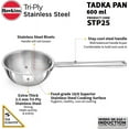 thumbnail image 3 of Hawkins 25 Cup Tadka Pan 600ml Triply Stainless Steel Pan Silver STP25, 3 of 7