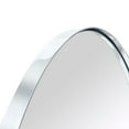thumbnail image 5 of TEHOME Javell Oval Chrome Bathroom Mirror 20" x 30" Metal Framed Vanity Mirror, 5 of 6