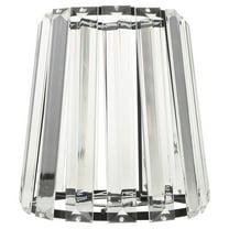 GOOHOCHY  Crystal Glass Lampshade Decorative Fluted Light Fixture Chandelier