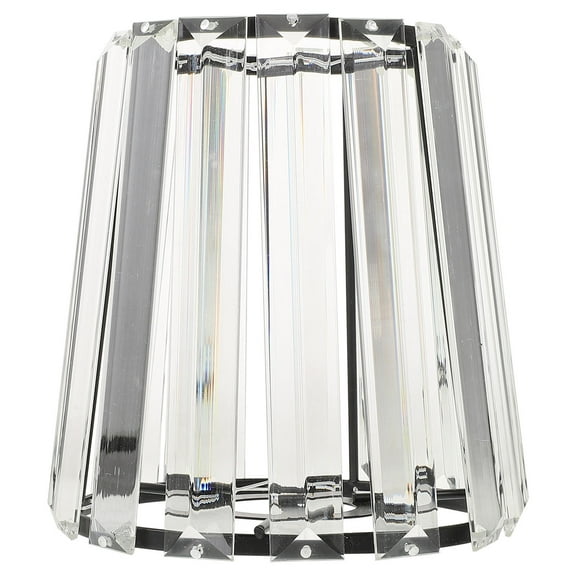 GOOHOCHY  Crystal Glass Lampshade Decorative Fluted Light Fixture Chandelier