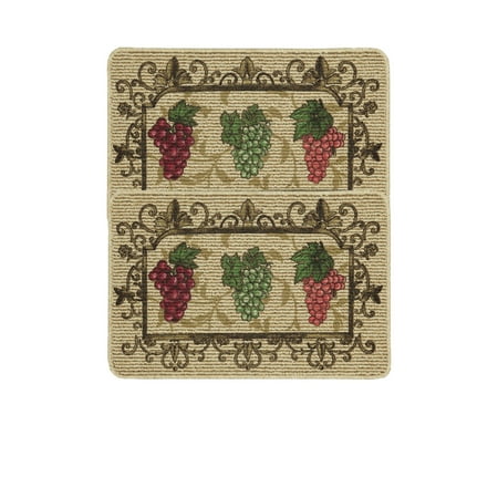 Grape Kitchen Decorations - Mainstays Nature Trends Grape Bunches Kitchen Mat, 18