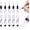 Black, variant on 5PCS Long Head Deep Hole Markers,Long Head Deep Hole Marker Pens, 20mm DeepReach Longs Nose Markers,Waterproof Construction Marker Marking Tool,Permanent,Metal Marking Pens
