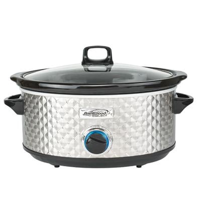 Brentwood Select SC-157S 7 Qt Slow Cooker, Silver