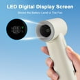 thumbnail image 2 of Mini Ventilador Portátil para Acampar: Carga USB, Turbotecnología, Tiempo de Ejecución de 14 Horas, Pantalla LED, Color Beige para el Hogar, 2 of 7