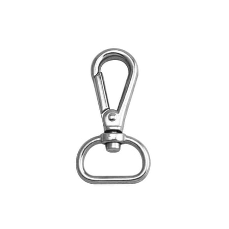 

Fenggtonqii Silvery 0.8 Inner Diameter Oval Ring Lobster Clasps Swivel Snap Buckle Hooks Pack of 10