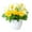 Yellow, variant on opvise Imitation Potted Flower Rose Hotel Decoration Plastic Bookshelf Table Artificial Flower Pot for Mothers Day Rose Red