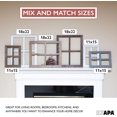 thumbnail image 4 of Ilyapa Window Frame Wall Decor 2 Pack - Large 18x22 Inch Rustic Gray Wood Window Pane Country Farmhouse Decorations, 4 of 7