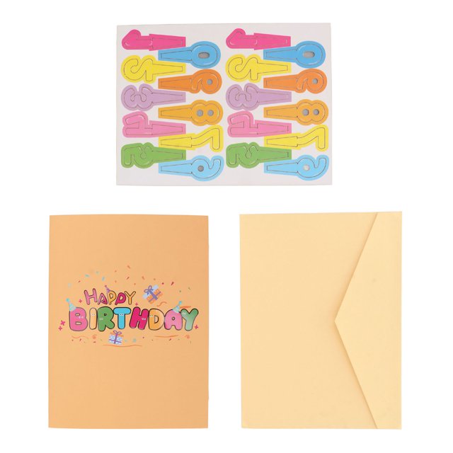 Tarjeta De Felicitación De Cumpleaños 3D, Tarjeta Emergente Hecha A Mano, Tarjetas De Cumpleaños Tridimensionales Hechas A Mano Para Niños Adultos Con Etiqueta De Nota De Sobre, Todas Las Ocasiones