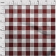 thumbnail image 2 of oneOone Cotton Jersey Maroon Fabric Gingham Check Quilting Supplies Print Sewing Fabric By The Yard 58 Inches Wide, 2 of 4