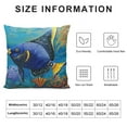 thumbnail image 5 of Leisuo &nbsp;Tropical Fish Throw Pillow Covers Fish Swimming Underwater Water Bubbles Coral Reef Pillowcase Pillow Shams Cushion Case Single Side Printing, 5 of 5