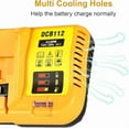 thumbnail image 3 of DCB112 Battery Charger Replacement for Dewalt Compatible with 12V 20V Max Lithium Battery DCB120 DCB127 DCB115 DCB118 DCB107 DCB105 DCB102, 3 of 6