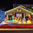 thumbnail image 5 of Morttic 1 Pack 50 LED 16FT Christmas Lights,  Battery Operated Fairy Lights Outdoor, Waterproof Mini String Tree Lights with 8 Modes, Decorations for Indoor Patio Garden Party Xmas Decor, Warm White, 5 of 7