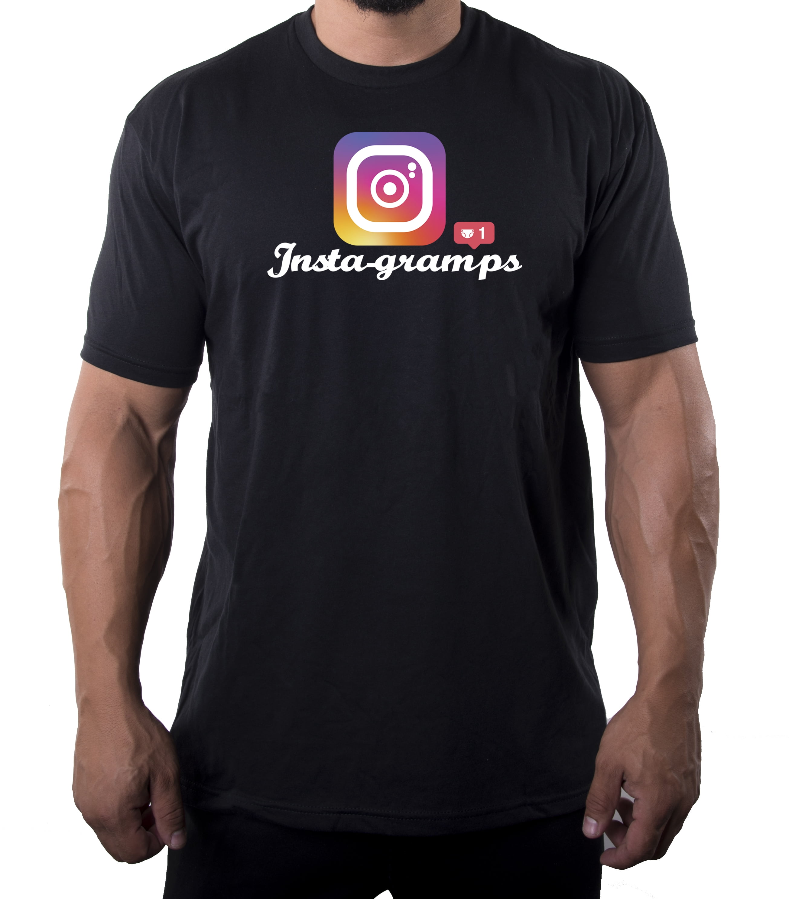 Download Insta Gramps Men S T Shirts Funny Papa Shirts Fathers Day Shirts For Grandpa Black Mh200dad S14 3xl Walmart Com Walmart Com