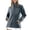 Grey, variant on Orleans Fleece Stand Collar Zip Up Jacket for Unisex, Long Sleeve with Chest Pocket, Thickened Warm Casual Outerwear, 1 Piece, L-5XL, Plus Size Friendly