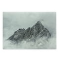 thumbnail image 1 of Mountain Cutting Board, Landscape of Jade Dragon Mountain Atmosphere on Summit Natural Beauty Image, Decorative Tempered Glass Cutting and Serving Board, Large Size, White Grey, by Ambesonne, 1 of 1