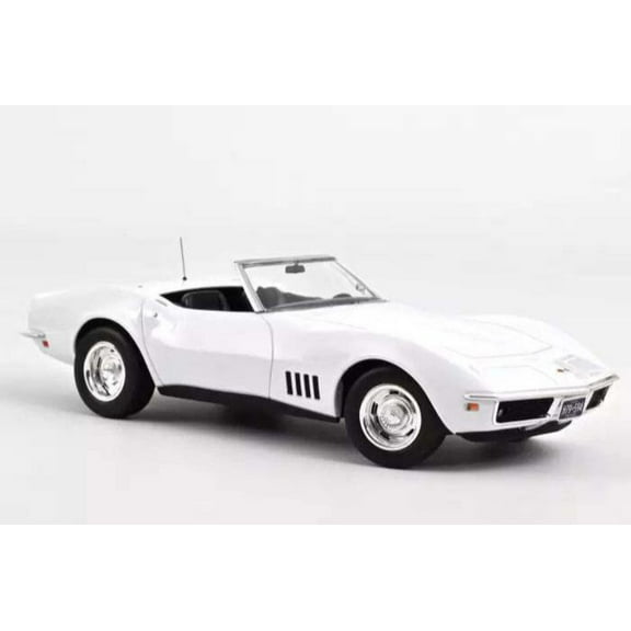 1969 Chevrolet Corvette Convertible Can Am White 1/18 Diecast Model Car by Norev