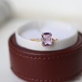 thumbnail image 3 of Lavender Amethyst Ring For Women Simple Copper Silver Band US Sizes 6 7 8 9 Elegant Fine Jewelry Copper Shines, 3 of 9