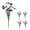 Purple, variant on 5 Bundles Artificial Flowers For Outdoor UV Resistant Faux Plants For Window Spring Silk Flowers Porch Box Vibrant