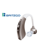 Britzgo Hearing Aid Amplifier BHA-220, 500hr Battery Life, "FDA Approved", Silver