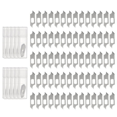 Uxcell Exacto Knife Blades Compass Hobby Knife Blades Precision Exacto Blades Hobby Knife Blade Refills 100 Pack